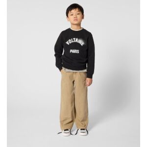 Zadig & Voltaire Unisex für Kinder. X60600 Sweatshirt Einfach schwarz (12Y= 150cm), Lässig, Baumwolle, Kinderbekleidung Zadig & Voltaire Unisex für Kinder. X60600 Sweatshirt Einfach schwarz (12Y= 150cm), Lässig, Baumwolle, Kinderbekleidung