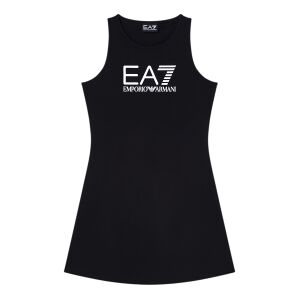 EA7 für Mädchen. 7G000150_AF12484 Schwarzes Stretch-Baumwollkleid Logo Series (10Años= 142cm), Lässig, Baumwolle, Ärmellos / Hosenträger, Ki EA7 für Mädchen. 7G000150_AF12484 Schwarzes Stretch-Baumwollkleid Logo Series (10Años= 142cm), Lässig, Baumwolle, Ärmellos / Hosenträger, Ki