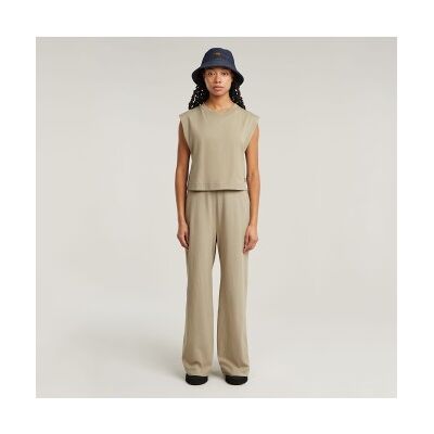 G-Star für Damen. D26101-B771-C626 Weites Bein Doppelschichtiger Jumpsuit beige (XS), Lässig, Kurzarm, Bio-Baumwolle, Nachhaltig G-Star für Damen. D26101-B771-C626 Weites Bein Doppelschichtiger Jumpsuit beige (XS), Lässig, Kurzarm, Bio-Baumwolle, Nachhaltig