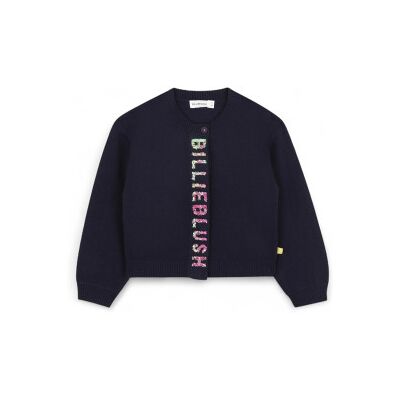 Billieblush für Mädchen. U21372 Trikot-Pullover navy (5Y= 108cm), Blau, Lässig, Baumwolle, Kinderbekleidung Billieblush für Mädchen. U21372 Trikot-Pullover navy (5Y= 108cm), Blau, Lässig, Baumwolle, Kinderbekleidung