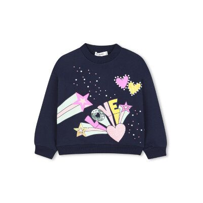 Billieblush für Mädchen. U21603 Sweatshirt Love navy (10Y= 138cm), Lässig, Baumwolle, Marine, Kinderbekleidung Billieblush für Mädchen. U21603 Sweatshirt Love navy (10Y= 138cm), Lässig, Baumwolle, Marine, Kinderbekleidung