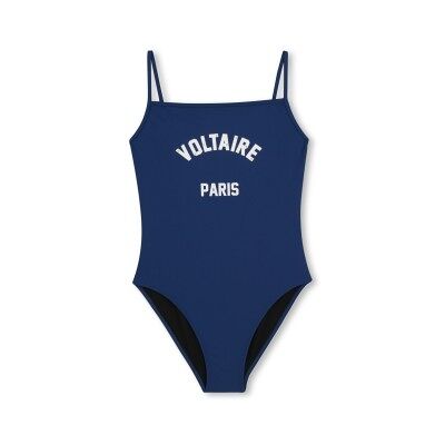 Zadig & Voltaire für Mädchen. X60577 Badeanzug mit blauem Logo (16Y= 176cm), Strandbekleidung, Polyamid, Kinderbekleidung Zadig & Voltaire für Mädchen. X60577 Badeanzug mit blauem Logo (16Y= 176cm), Strandbekleidung, Polyamid, Kinderbekleidung