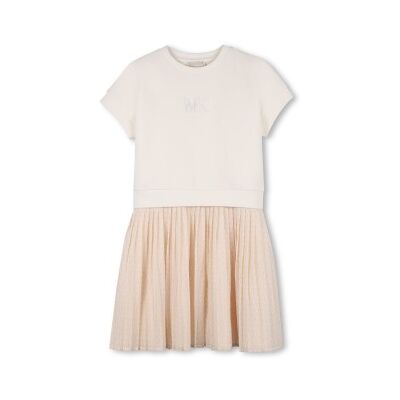 Michael Kors für Mädchen. R30587 Kleid M.L beige (5Y= 108cm), Lässig, Polyester, Kurzarm, Kinderbekleidung Michael Kors für Mädchen. R30587 Kleid M.L beige (5Y= 108cm), Lässig, Polyester, Kurzarm, Kinderbekleidung