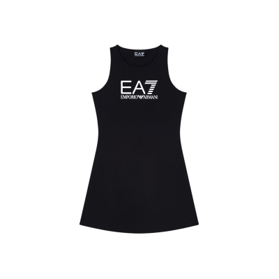 EA7 für Mädchen. 7G000150_AF12484 Schwarzes Stretch-Baumwollkleid Logo Series (12Años= 154cm), Lässig, Baumwolle, Ärmellos / Hosenträger, Ki EA7 für Mädchen. 7G000150_AF12484 Schwarzes Stretch-Baumwollkleid Logo Series (12Años= 154cm), Lässig, Baumwolle, Ärmellos / Hosenträger, Ki