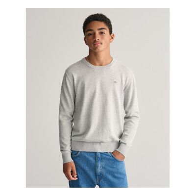 Gant Unisex für Kinder. 984048 Rundhalspullover aus Baumwolle grau (9/10años= 134/140cm), Lässig, Langarm, Kinderbekleidung Gant Unisex für Kinder. 984048 Rundhalspullover aus Baumwolle grau (9/10años= 134/140cm), Lässig, Langarm, Kinderbekleidung