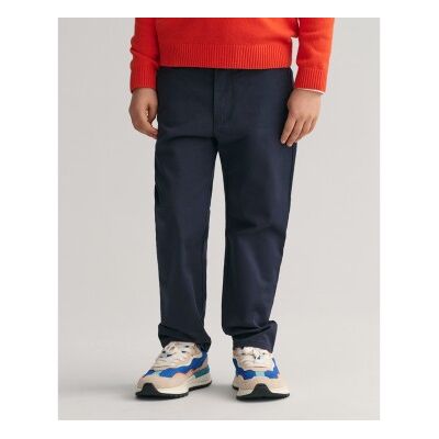 Gant Unisex für Kinder. 815004 Regular Fit Kinder Chino-Hose navy (3/4años= 98/104cm), Lässig, Baumwolle, Bio-Baumwolle, Nachhaltig, Kinderb Gant Unisex für Kinder. 815004 Regular Fit Kinder Chino-Hose navy (3/4años= 98/104cm), Lässig, Baumwolle, Bio-Baumwolle, Nachhaltig, Kinderb