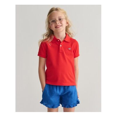 Gant Unisex für Kinder. 802546 Shield Piqué-Poloshirt rot (2años= 92cm), Lässig, Kurzarm, Bio-Baumwolle, Nachhaltig, Kinderbekleidung Gant Unisex für Kinder. 802546 Shield Piqué-Poloshirt rot (2años= 92cm), Lässig, Kurzarm, Bio-Baumwolle, Nachhaltig, Kinderbekleidung