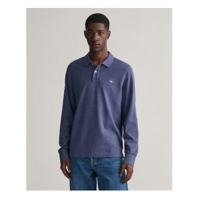 Gant für Herren. 2230 Polo De Piqué-Schild blau (S), Lässig, Baumwolle, Langarm Gant für Herren. 2230 Polo De Piqué-Schild blau (S), Lässig, Baumwolle, Langarm