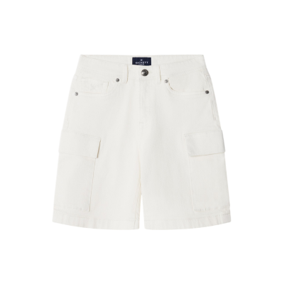 Hackett London für Jungen. HK8000005 Cargo-Denim-Shorts weiß (13años= 157cm), Lässig, Baumwolle, Kinderbekleidung Hackett London für Jungen. HK8000005 Cargo-Denim-Shorts weiß (13años= 157cm), Lässig, Baumwolle, Kinderbekleidung