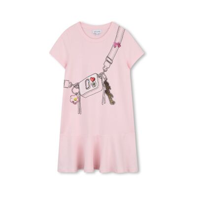 Marc Jacobs für Mädchen. W60711 Rosa bedrucktes Kleid (12Y= 150cm), Lässig, Baumwolle, Kurzarm, Kinderbekleidung Marc Jacobs für Mädchen. W60711 Rosa bedrucktes Kleid (12Y= 150cm), Lässig, Baumwolle, Kurzarm, Kinderbekleidung
