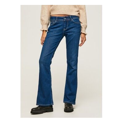 Pepe Jeans für Damen. PL204167GW1 Jean New Pimlico navy (30/30), Lässig, Denim, Bio-Baumwolle, Nachhaltig, Marine Pepe Jeans für Damen. PL204167GW1 Jean New Pimlico navy (30/30), Lässig, Denim, Bio-Baumwolle, Nachhaltig, Marine