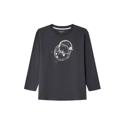 Pepe Jeans für Jungen. PB5000017 Landree T-shirt grau (16Años= 176cm), Lässig, Baumwolle, Langarm, Kinderbekleidung Pepe Jeans für Jungen. PB5000017 Landree T-shirt grau (16Años= 176cm), Lässig, Baumwolle, Langarm, Kinderbekleidung