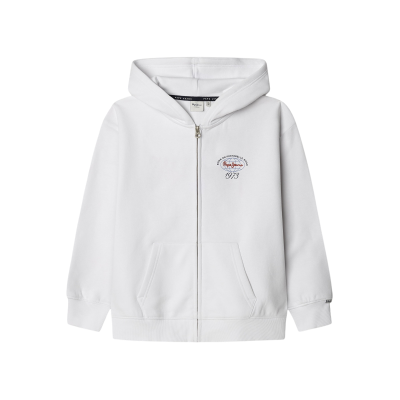 Pepe Jeans für Jungen. PB581680 Sweatshirt Jakson weiß (10Años= 140cm), Lässig, Baumwolle, Nachhaltig, Kinderbekleidung Pepe Jeans für Jungen. PB581680 Sweatshirt Jakson weiß (10Años= 140cm), Lässig, Baumwolle, Nachhaltig, Kinderbekleidung