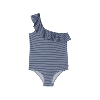 Pepe Jeans für Mädchen. PGB10412 Leichter Stretch-Stoff Badeanzug Stripes blau (12años= 152cm), Strandbekleidung, Polyester, Kinderbekleidun Pepe Jeans für Mädchen. PGB10412 Leichter Stretch-Stoff Badeanzug Stripes blau (12años= 152cm), Strandbekleidung, Polyester, Kinderbekleidun