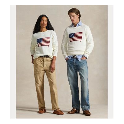 Polo Ralph Lauren Unisex. 710718281009 Das kultige Trikot mit weißer Flagge (L), Lässig, Baumwolle Polo Ralph Lauren Unisex. 710718281009 Das kultige Trikot mit weißer Flagge (L), Lässig, Baumwolle