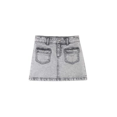 Zadig & Voltaire für Mädchen. X60333 Grauer Denim-Rock (16Y= 176cm), Lässig, Baumwolle, Kinderbekleidung Zadig & Voltaire für Mädchen. X60333 Grauer Denim-Rock (16Y= 176cm), Lässig, Baumwolle, Kinderbekleidung