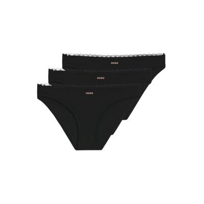HUGO für Damen. 50566738 Set 3 Slips Micro schwarz (XL), Heimtextilien, Polyamid HUGO für Damen. 50566738 Set 3 Slips Micro schwarz (XL), Heimtextilien, Polyamid