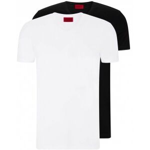 HUGO für Herren. 50325417 2er-Pack T-Shirts, schwarz, weiß, V-Ausschnitt (XL), Lässig, Baumwolle, Kurzarm, Nachhaltig HUGO für Herren. 50325417 2er-Pack T-Shirts, schwarz, weiß, V-Ausschnitt (XL), Lässig, Baumwolle, Kurzarm, Nachhaltig