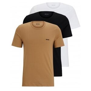 Boss für Herren. 50475284 Packung mit 3 Unterhemden (S), Schwarz, Weiß, Braun, Heimtextilien, Baumwolle, Kurzarm Boss für Herren. 50475284 Packung mit 3 Unterhemden (S), Schwarz, Weiß, Braun, Heimtextilien, Baumwolle, Kurzarm