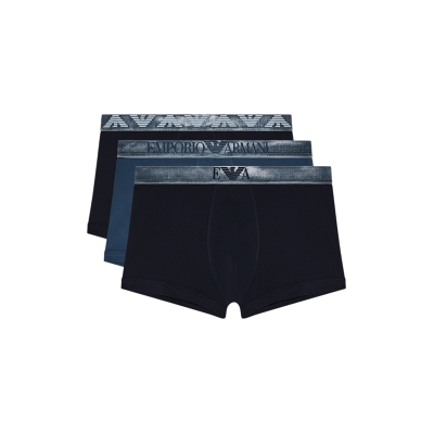 Giorgio Armani Emporio Armani für Herren. EM000259_AF18886 3er-Set Boxershorts im Marine-Design (L), Blau, Heimtextilien, Baumwolle Giorgio Armani Emporio Armani für Herren. EM000259_AF18886 3er-Set Boxershorts im Marine-Design (L), Blau, Heimtextilien, Baumwolle