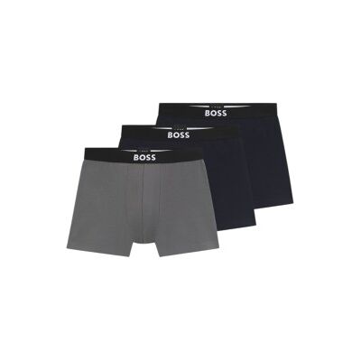 Boss für Herren. 50544272 3er-Set Boxershorts aus grauer Stretch-Baumwolle, schwarz (S), Heimtextilien Boss für Herren. 50544272 3er-Set Boxershorts aus grauer Stretch-Baumwolle, schwarz (S), Heimtextilien