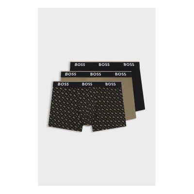 Boss für Herren. 50554443 3er Set Power Design Boxershorts schwarz, braun (M), Heimtextilien, Baumwolle Boss für Herren. 50554443 3er Set Power Design Boxershorts schwarz, braun (M), Heimtextilien, Baumwolle