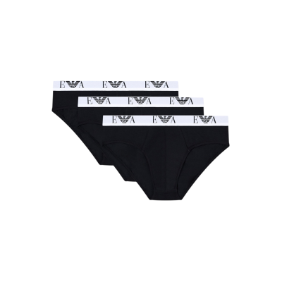 Giorgio Armani Emporio Armani für Herren. EM000258_AF14131 3er-Set schwarzer Baumwollslip aus Stretch (XXL), Heimtextilien, Baumwolle Giorgio Armani Emporio Armani für Herren. EM000258_AF14131 3er-Set schwarzer Baumwollslip aus Stretch (XXL), Heimtextilien, Baumwolle