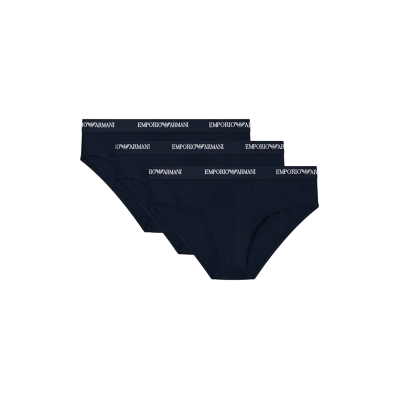 Giorgio Armani Emporio Armani für Herren. EM000258_AF14132 3er-Set marineblauer Stretch-Slips aus Strick (M), Heimtextilien, Baumwolle Giorgio Armani Emporio Armani für Herren. EM000258_AF14132 3er-Set marineblauer Stretch-Slips aus Strick (M), Heimtextilien, Baumwolle