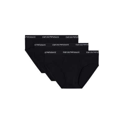 Giorgio Armani Emporio Armani für Herren. EM000258_AF14132 3er-Set schwarzer Stretch-Slips aus Strick (M), Heimtextilien, Baumwolle Giorgio Armani Emporio Armani für Herren. EM000258_AF14132 3er-Set schwarzer Stretch-Slips aus Strick (M), Heimtextilien, Baumwolle
