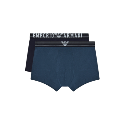 Giorgio Armani Emporio Armani für Herren. EM001014_AF18893 Set 2 Boxershorts aus weicher Viskose blau (S), Heimtextilien Giorgio Armani Emporio Armani für Herren. EM001014_AF18893 Set 2 Boxershorts aus weicher Viskose blau (S), Heimtextilien