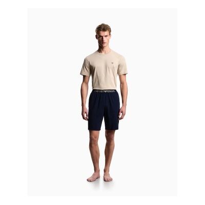 Giorgio Armani Emporio Armani für Herren. EM000400_AF18881 Bequemer beiger Schlafanzug (M), Heimtextilien, Baumwolle, Kurzarm Giorgio Armani Emporio Armani für Herren. EM000400_AF18881 Bequemer beiger Schlafanzug (M), Heimtextilien, Baumwolle, Kurzarm