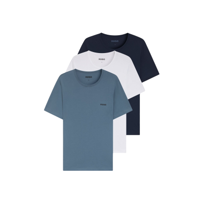 HUGO für Herren. 50532811 3er-Set Baumwollunterhemden blau, weiß, marineblau, marineblau (S), Heimtextilien, Baumwolle, Kurzarm HUGO für Herren. 50532811 3er-Set Baumwollunterhemden blau, weiß, marineblau, marineblau (S), Heimtextilien, Baumwolle, Kurzarm