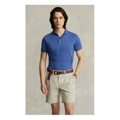 Polo Ralph Lauren für Herren. 710713130008 Custom Slim Fit Poloshirt aus weicher Baumwolle blau (XL), Lässig, Kurzarm Polo Ralph Lauren für Herren. 710713130008 Custom Slim Fit Poloshirt aus weicher Baumwolle blau (XL), Lässig, Kurzarm