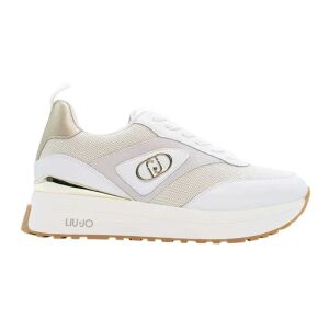 Liu Jo für Damen. BA6005PX80601111 Maxi Wonder 97 weiße Lederturnschuhe (41), 1 bis 3 cm, Schnürsenkel, Lässig Liu Jo für Damen. BA6005PX80601111 Maxi Wonder 97 weiße Lederturnschuhe (41), 1 bis 3 cm, Schnürsenkel, Lässig