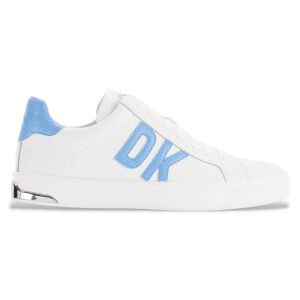 DKNY für Damen. K1300916 Abeni Leder Turnschuhe weiß (36), Wohnung, Schnürsenkel, Lässig DKNY für Damen. K1300916 Abeni Leder Turnschuhe weiß (36), Wohnung, Schnürsenkel, Lässig