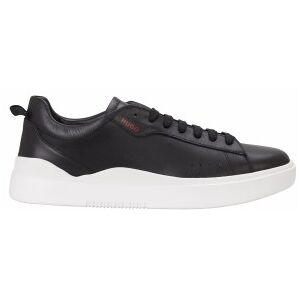HUGO für Herren. 50499261 Blake Leder Sneakers schwarz (40), Wohnung, Schnürsenkel, Lässig HUGO für Herren. 50499261 Blake Leder Sneakers schwarz (40), Wohnung, Schnürsenkel, Lässig