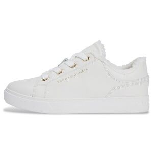 Tommy Hilfiger für Damen. FW0FW08824 Casual Leder Turnschuhe weiß (41), Wohnung, Schnürsenkel, Lässig Tommy Hilfiger für Damen. FW0FW08824 Casual Leder Turnschuhe weiß (41), Wohnung, Schnürsenkel, Lässig