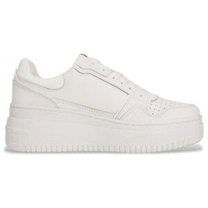 Tommy Jeans für Damen. EN0EN02860 Retro Basket Leder Turnschuhe weiß (40), 3 bis 5 cm, Schnürsenkel, Lässig Tommy Jeans für Damen. EN0EN02860 Retro Basket Leder Turnschuhe weiß (40), 3 bis 5 cm, Schnürsenkel, Lässig