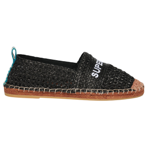 Superdry für Damen. WF110303A Schwarze Espadrilles aus Bast mit Intarsien (40), Wohnung, Keine, Lässig Superdry für Damen. WF110303A Schwarze Espadrilles aus Bast mit Intarsien (40), Wohnung, Keine, Lässig
