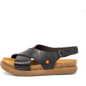 ART für Damen. 11710S201003_001 Sandalen 1710S schwarz (39), Leder, Wohnung, 1 bis 3 cm, Klettverschluss, Lässig ART für Damen. 11710S201003_001 Sandalen 1710S schwarz (39), Leder, Wohnung, 1 bis 3 cm, Klettverschluss, Lässig