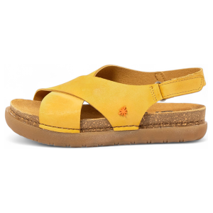 ART für Damen. 11710S224003_024 Sandalen 1710S gelb (40), Leder, Wohnung, Klettverschluss, Lässig ART für Damen. 11710S224003_024 Sandalen 1710S gelb (40), Leder, Wohnung, Klettverschluss, Lässig