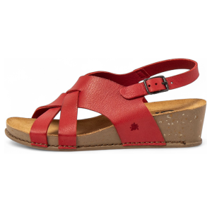 ART für Damen. 119341108003_008 Sandalen 1934 rot (38), Leder, 3 bis 5 cm, Schnalle, Lässig ART für Damen. 119341108003_008 Sandalen 1934 rot (38), Leder, 3 bis 5 cm, Schnalle, Lässig