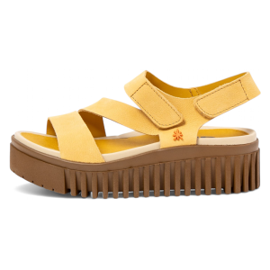 ART für Damen. 1157331GB003_0MU Ledersandalen 1573 Brighton Gelb (41), 3 bis 5 cm, Klettverschluss, Lässig ART für Damen. 1157331GB003_0MU Ledersandalen 1573 Brighton Gelb (41), 3 bis 5 cm, Klettverschluss, Lässig