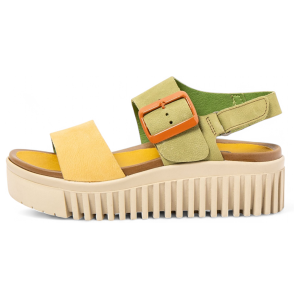 ART für Damen. 1157821GF003_0MU Leder-Sandalen 1578 Brighton grün (38), 3 bis 5 cm, Schnalle, Lässig, Mehrfarbig ART für Damen. 1157821GF003_0MU Leder-Sandalen 1578 Brighton grün (38), 3 bis 5 cm, Schnalle, Lässig, Mehrfarbig