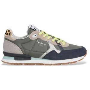 Pepe Jeans für Damen. PLS400005 Brit Glitter grüne Turnschuhe (37), Wohnung, Schnürsenkel, Lässig Pepe Jeans für Damen. PLS400005 Brit Glitter grüne Turnschuhe (37), Wohnung, Schnürsenkel, Lässig