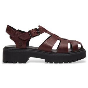 Timberland für Damen. TB0A5S65EIW1 Sandale mit Plateau ?Stone Street? in Bordeauxrot (39.5 W), Leder, 3 bis 5 cm, Schnalle, Lässig Timberland für Damen. TB0A5S65EIW1 Sandale mit Plateau ?Stone Street? in Bordeauxrot (39.5 W), Leder, 3 bis 5 cm, Schnalle, Lässig