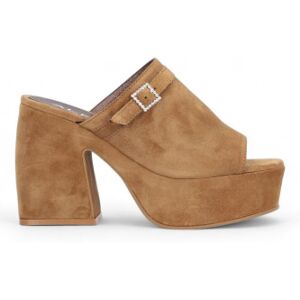 Alpe für Damen. 517011 Queen braune Ledersandalen -Höhe Absatz 8cm (40), 8 bis 10 cm, Keine, Lässig Alpe für Damen. 517011 Queen braune Ledersandalen -Höhe Absatz 8cm (40), 8 bis 10 cm, Keine, Lässig