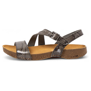 ART für Damen. 11045S210003_039 Leder Sandalen 1045S I Breathe grau (38), Wohnung, Schnalle, Lässig ART für Damen. 11045S210003_039 Leder Sandalen 1045S I Breathe grau (38), Wohnung, Schnalle, Lässig