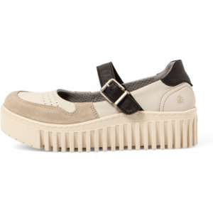 ART für Damen. 1151511VI003_0MU Lederschuhe 1515 Brighton beige, schwarz (39), 3 bis 5 cm, Schnalle, Lässig ART für Damen. 1151511VI003_0MU Lederschuhe 1515 Brighton beige, schwarz (39), 3 bis 5 cm, Schnalle, Lässig
