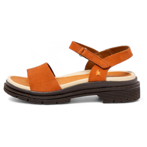 ART für Damen. 1154831GM003_0MU Leder-Sandalen 1548 Birmingham (41), Braun, Wohnung, 1 bis 3 cm, Klettverschluss, Lässig ART für Damen. 1154831GM003_0MU Leder-Sandalen 1548 Birmingham (41), Braun, Wohnung, 1 bis 3 cm, Klettverschluss, Lässig